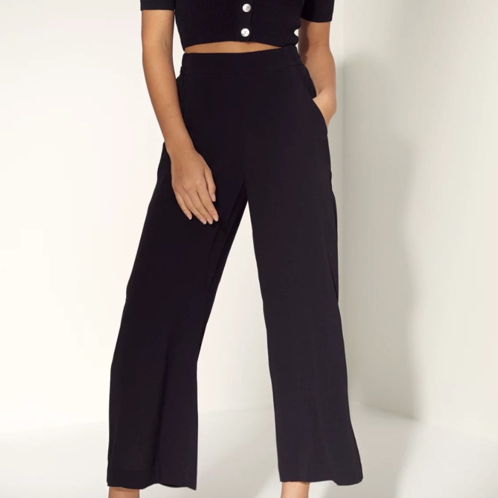 Aritzia Wilfred Faun Wide-Leg Pants Size XS - MAUVE